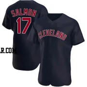 Chico Salmon Men's Cleveland Guardians Navy Authentic Alternate Jersey