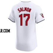 Chico Salmon Men's Cleveland Guardians White Elite Home Jersey