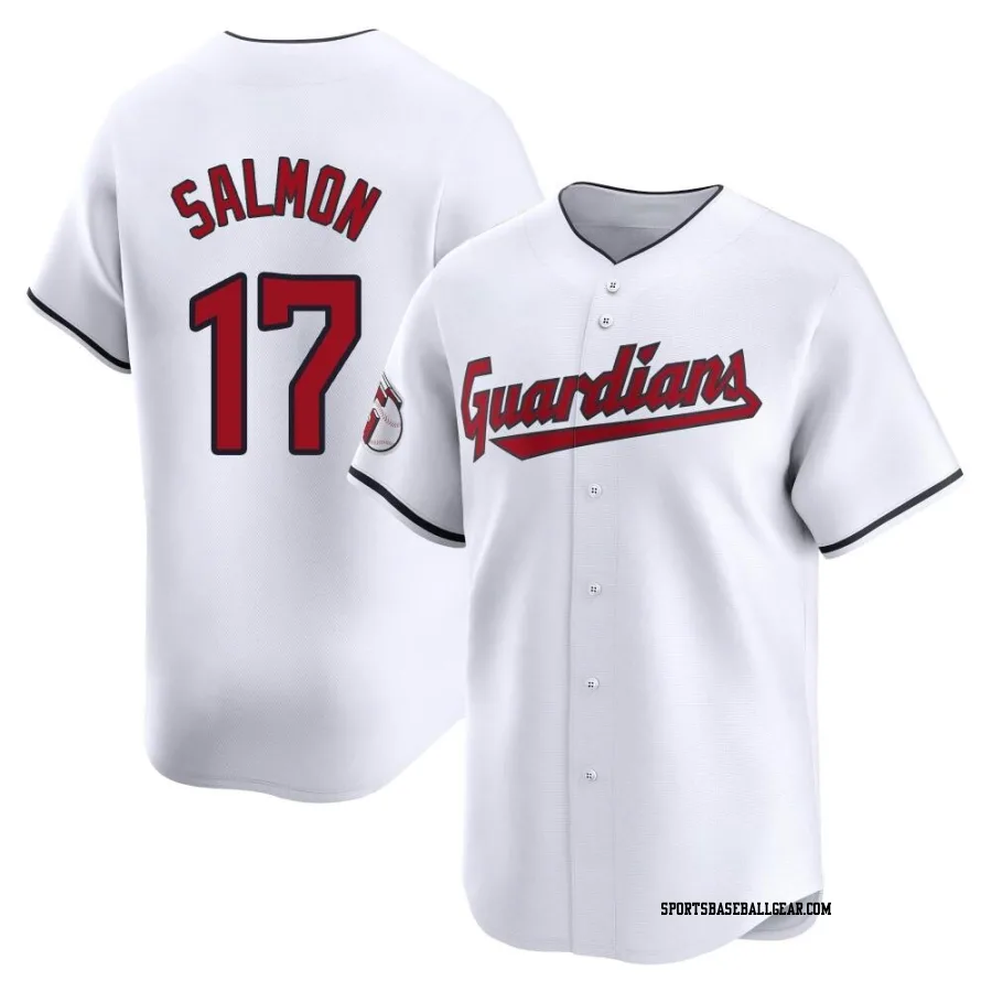 Chico Salmon Men's Cleveland Guardians White Limited Home Jersey