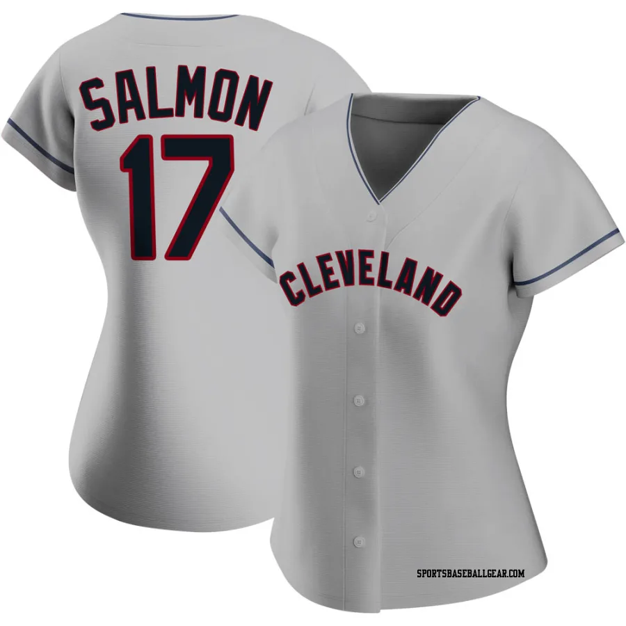 Chico Salmon Women's Cleveland Guardians Gray Authentic Road Jersey