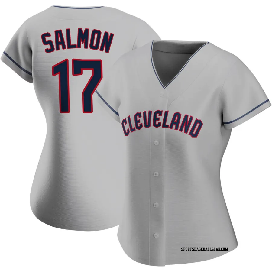 Chico Salmon Women's Cleveland Guardians Gray Authentic Road Jersey