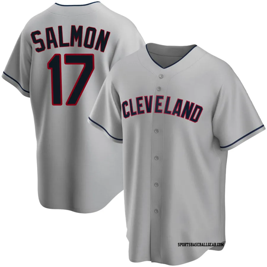 Chico Salmon Youth Cleveland Guardians Gray Replica Road Jersey