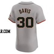 Chili Davis Men's San Francisco Giants Gray Elite Road Jersey