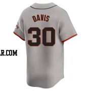 Chili Davis Men's San Francisco Giants Gray Limited Away Jersey