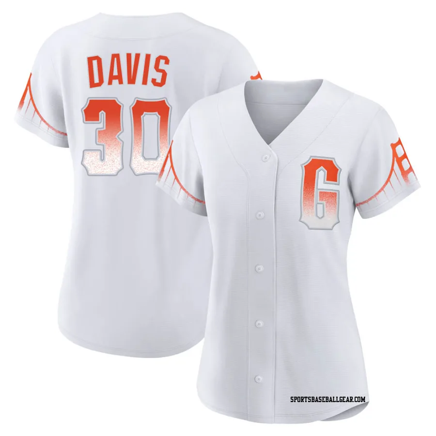 Chili Davis Women's San Francisco Giants White Authentic 2021 City Connect Jersey