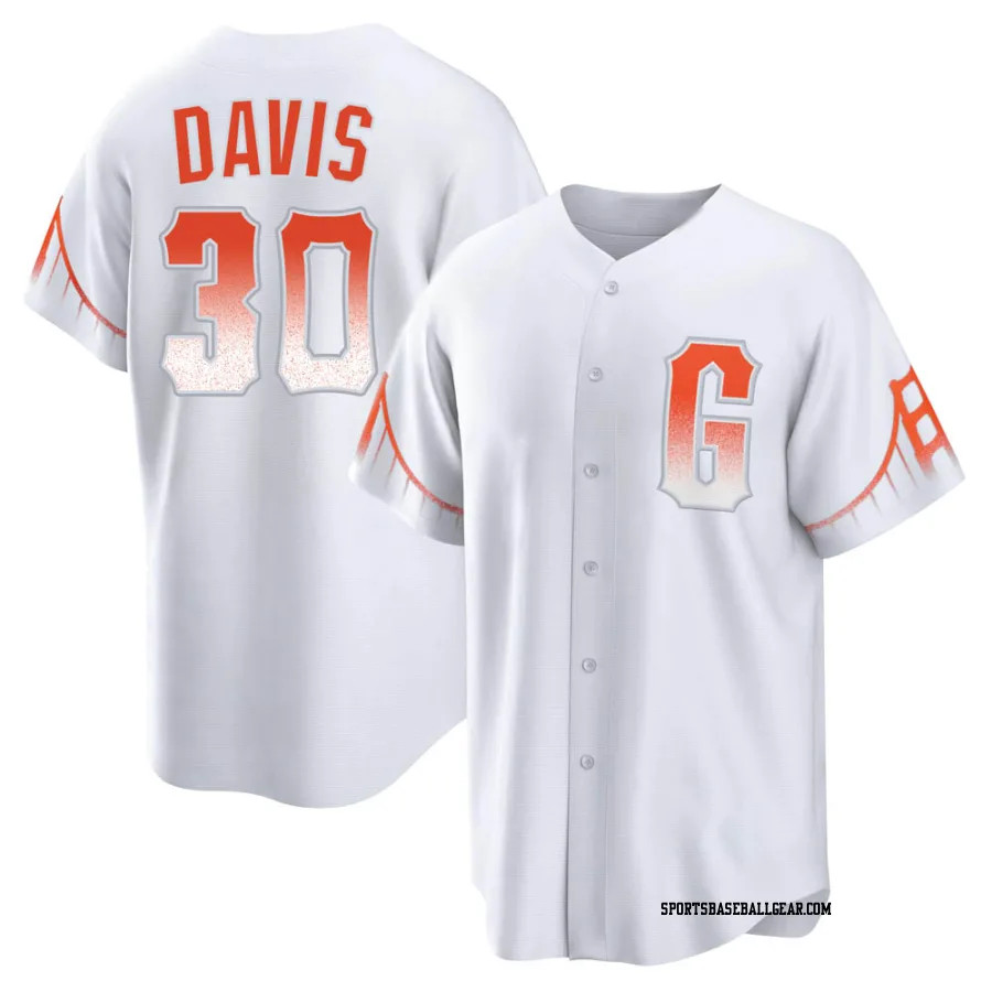 Chili Davis Youth San Francisco Giants White Replica 2021 City Connect Jersey