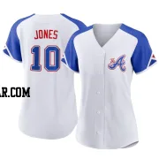 Chipper Jones Women's Atlanta Braves White Authentic 2023 City Connect Jersey