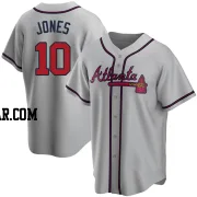 Chipper Jones Youth Atlanta Braves Gray Replica Road Jersey