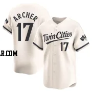 Chris Archer Men's Minnesota Twins Cream Limited Alternate Jersey