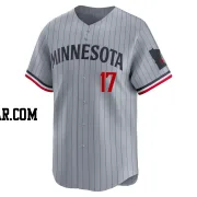 Chris Archer Men's Minnesota Twins Gray Limited Road Jersey