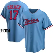 Chris Archer Men's Minnesota Twins Light Blue Replica Alternate Jersey