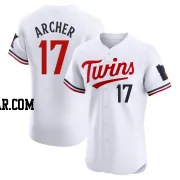 Chris Archer Men's Minnesota Twins White Elite Home Jersey