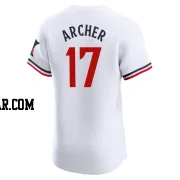 Chris Archer Men's Minnesota Twins White Elite Home Jersey