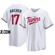 Chris Archer Men's Minnesota Twins White Replica Home Jersey