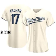 Chris Archer Women's Minnesota Twins Cream Authentic Alternate Jersey