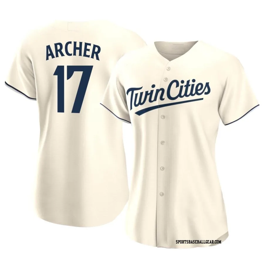 Chris Archer Women's Minnesota Twins Cream Authentic Alternate Jersey