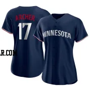 Chris Archer Women's Minnesota Twins Navy Authentic Alternate Jersey