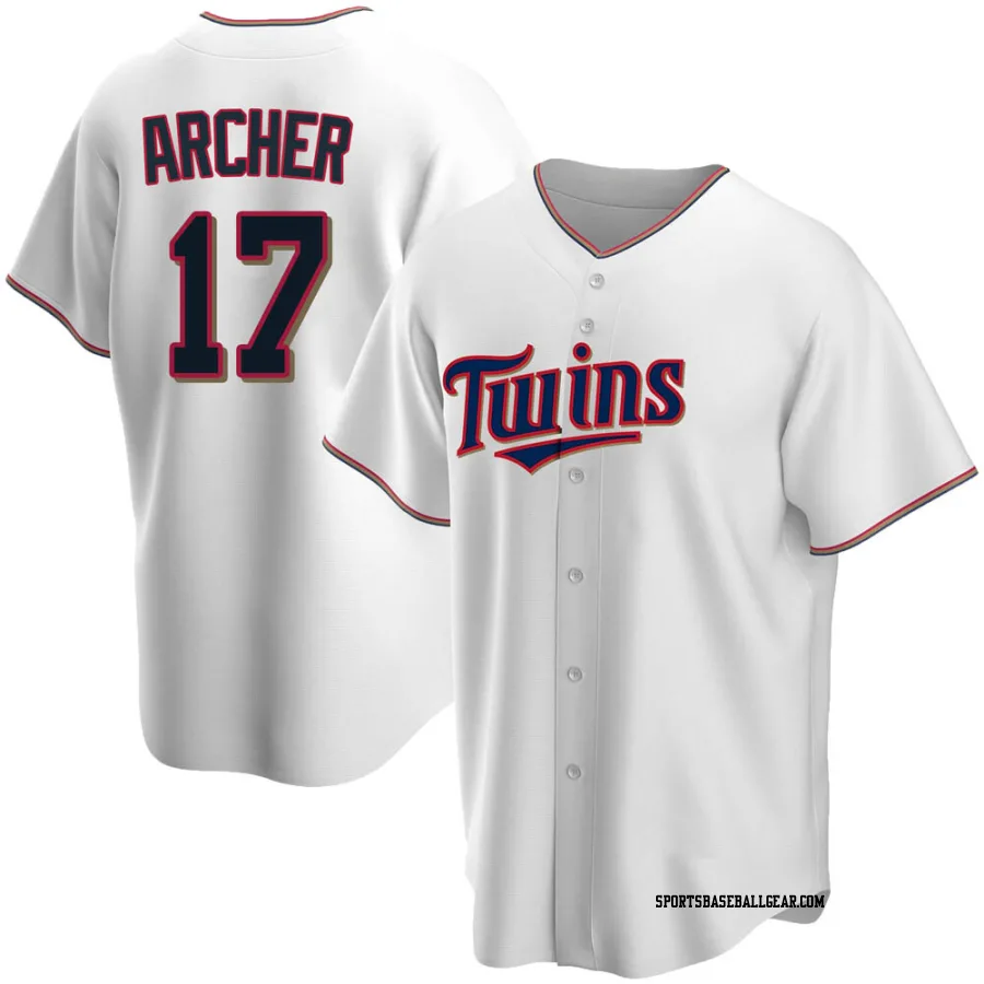 Chris Archer Youth Minnesota Twins White Replica Home Jersey