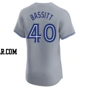 Chris Bassitt Men's Toronto Blue Jays Gray Elite Road Jersey