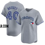 Chris Bassitt Men's Toronto Blue Jays Gray Limited Away Jersey