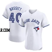 Chris Bassitt Men's Toronto Blue Jays White Elite Home Jersey