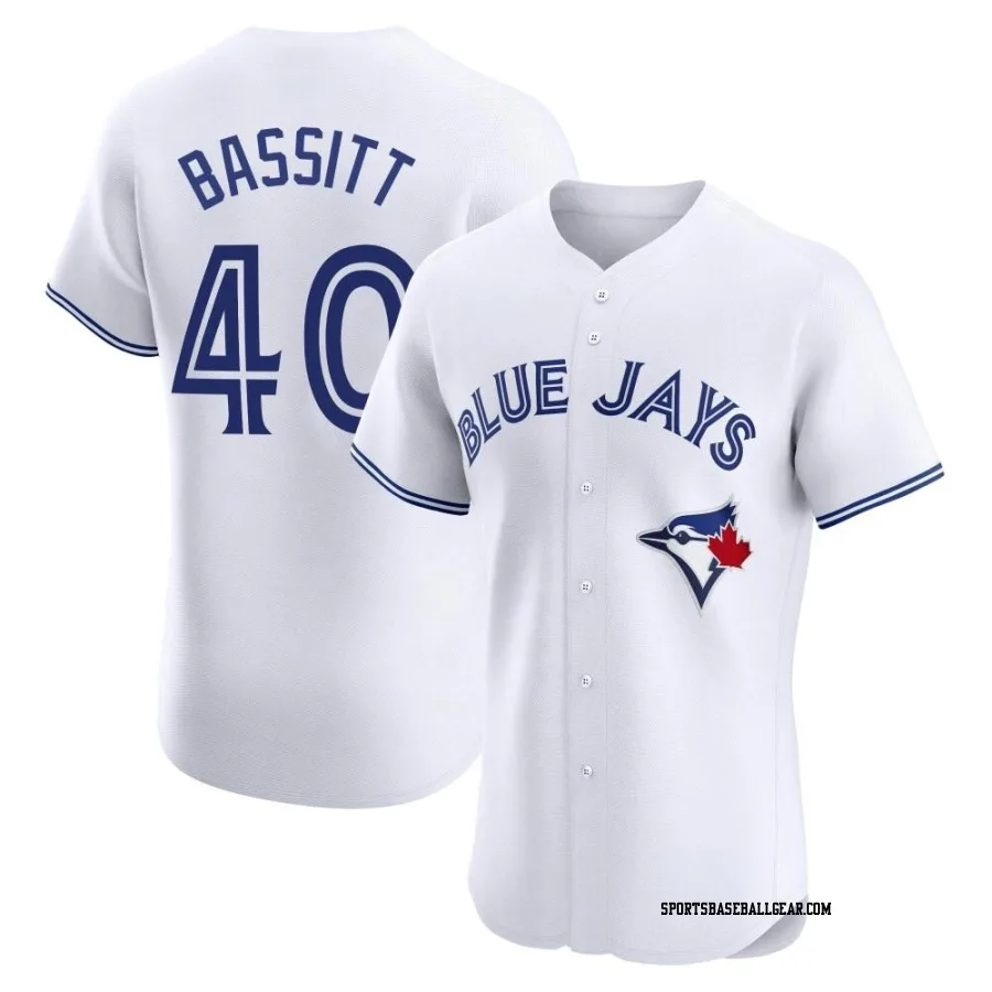 Chris Bassitt Men's Toronto Blue Jays White Elite Home Jersey