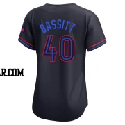 Chris Bassitt Women's Toronto Blue Jays Black Limited 2024 City Connect Jersey