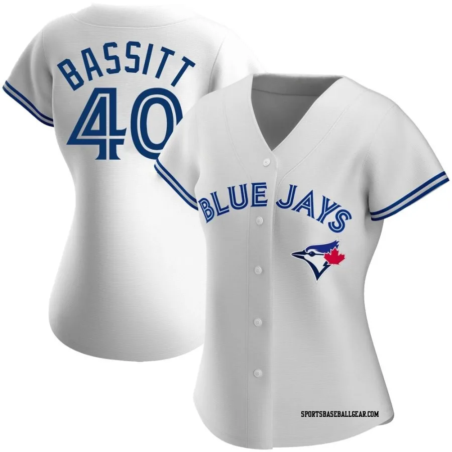 Chris Bassitt Women's Toronto Blue Jays White Authentic Home Jersey