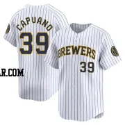 Chris Capuano Men's Milwaukee Brewers White Limited Alternate Jersey