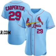 Chris Carpenter Men's St. Louis Cardinals Light Blue Authentic Alternate Jersey