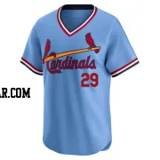 Chris Carpenter Men's St. Louis Cardinals Light Blue Limited Cooperstown Collection Jersey