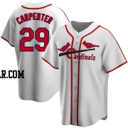 Chris Carpenter Men's St. Louis Cardinals White Home Cooperstown Collection Jersey