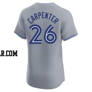 Chris Carpenter Men's Toronto Blue Jays Gray Elite Road Jersey