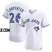 Chris Carpenter Men's Toronto Blue Jays White Elite Home Jersey