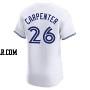 Chris Carpenter Men's Toronto Blue Jays White Elite Home Jersey