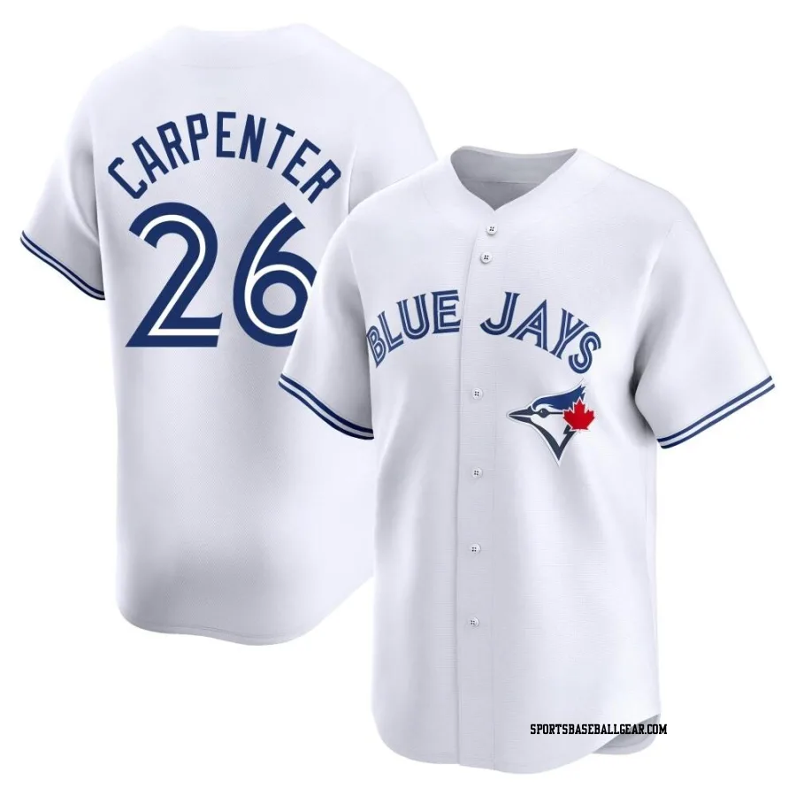 Chris Carpenter Men's Toronto Blue Jays White Limited Home Jersey