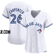 Chris Carpenter Women's Toronto Blue Jays White Limited Home Jersey