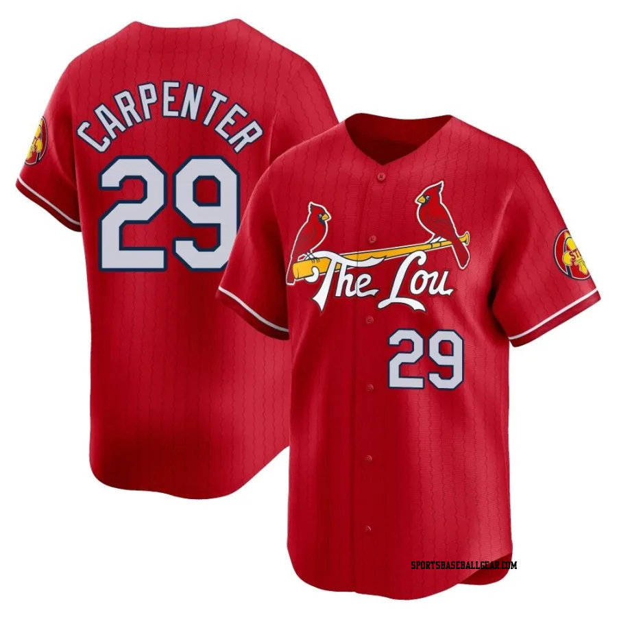 Chris Carpenter Youth St. Louis Cardinals Red Limited 2024 City Connect Jersey