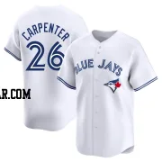 Chris Carpenter Youth Toronto Blue Jays White Limited Home Jersey