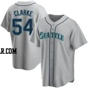 Chris Clarke Men's Seattle Mariners Gray Replica Road Jersey