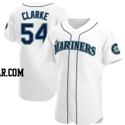 Chris Clarke Men's Seattle Mariners White Authentic Home Jersey