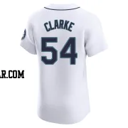 Chris Clarke Men's Seattle Mariners White Elite Home Jersey