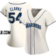 Chris Clarke Women's Seattle Mariners Cream Authentic Alternate Jersey