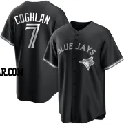 Chris Coghlan Men's Toronto Blue Jays Black/White Replica Jersey