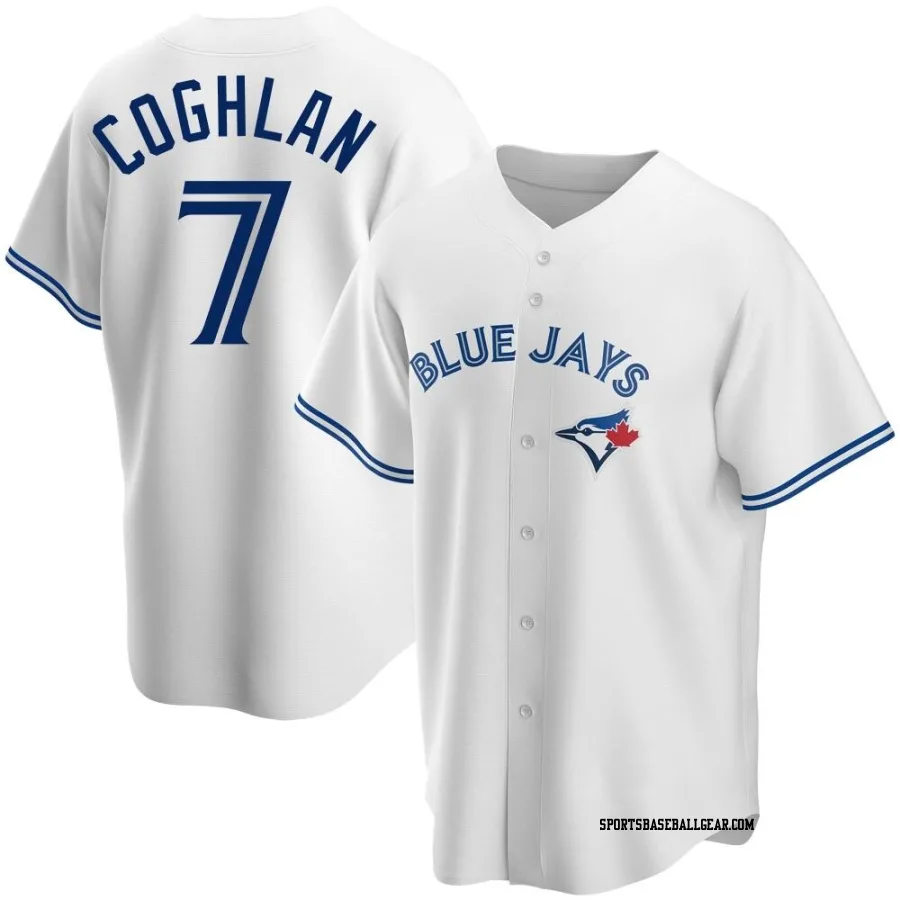 Chris Coghlan Men's Toronto Blue Jays White Replica Home Jersey