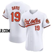 Chris Davis Men's Baltimore Orioles White Elite Home Jersey