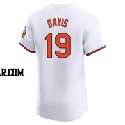 Chris Davis Men's Baltimore Orioles White Elite Home Jersey