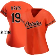 Chris Davis Women's Baltimore Orioles Orange Replica Alternate Jersey