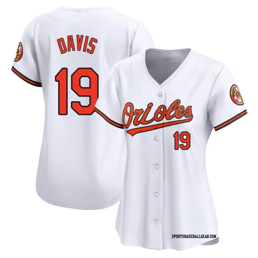 Chris Davis Women's Baltimore Orioles White Limited Home Jersey