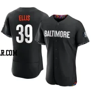 Chris Ellis Men's Baltimore Orioles Black Authentic 2023 City Connect Jersey